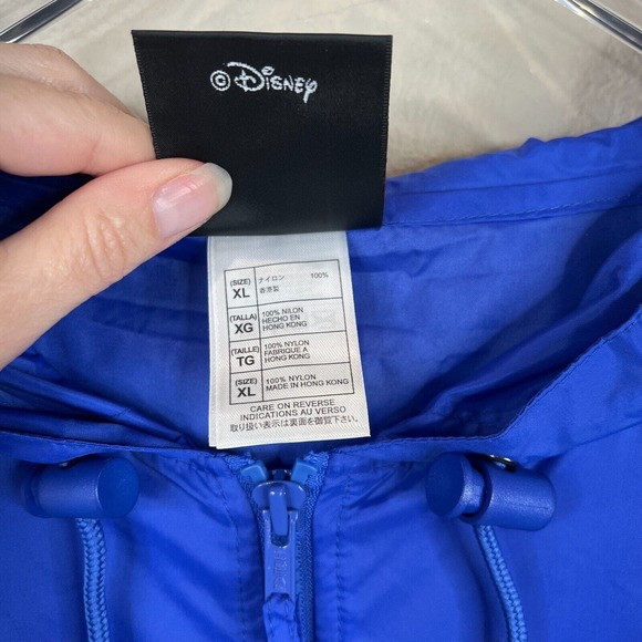 Disney Women Colorblock Marathon Vol Windbreaker Jacket Blue Yellow Size XL Co - Picture 9 of 15